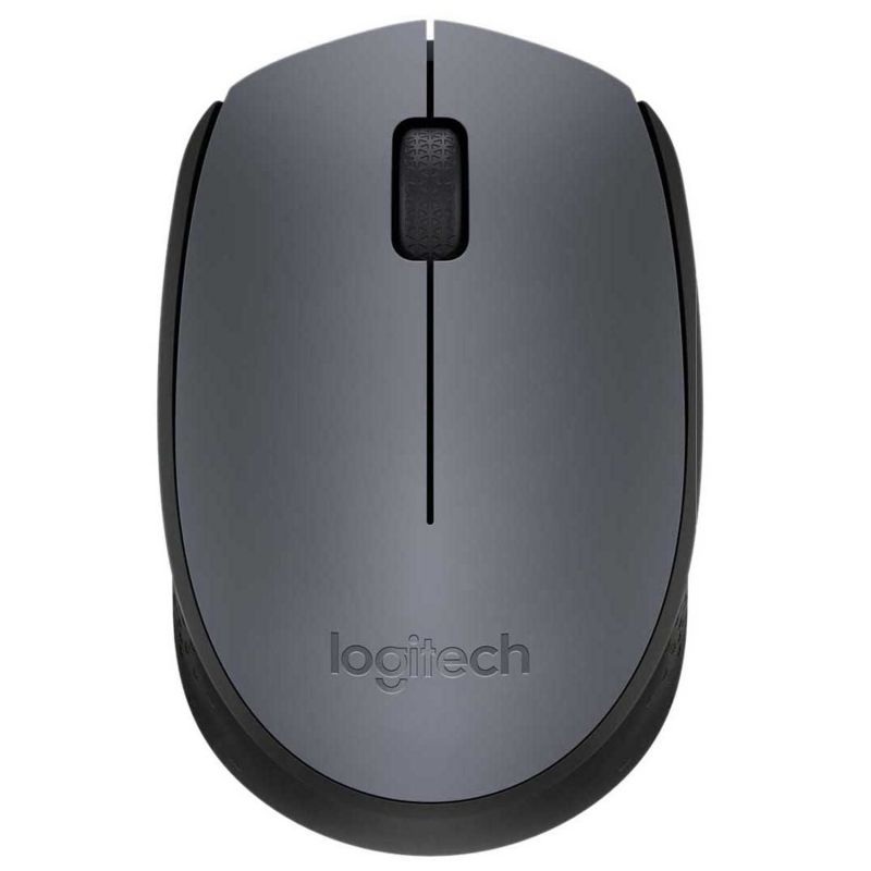 Ratón Inalámbrico Logitech M170 Negro / Gris - 2.4GHZ - Nano Receptor USB - Diseño Ambidiestro - 1xAA - 910-004642