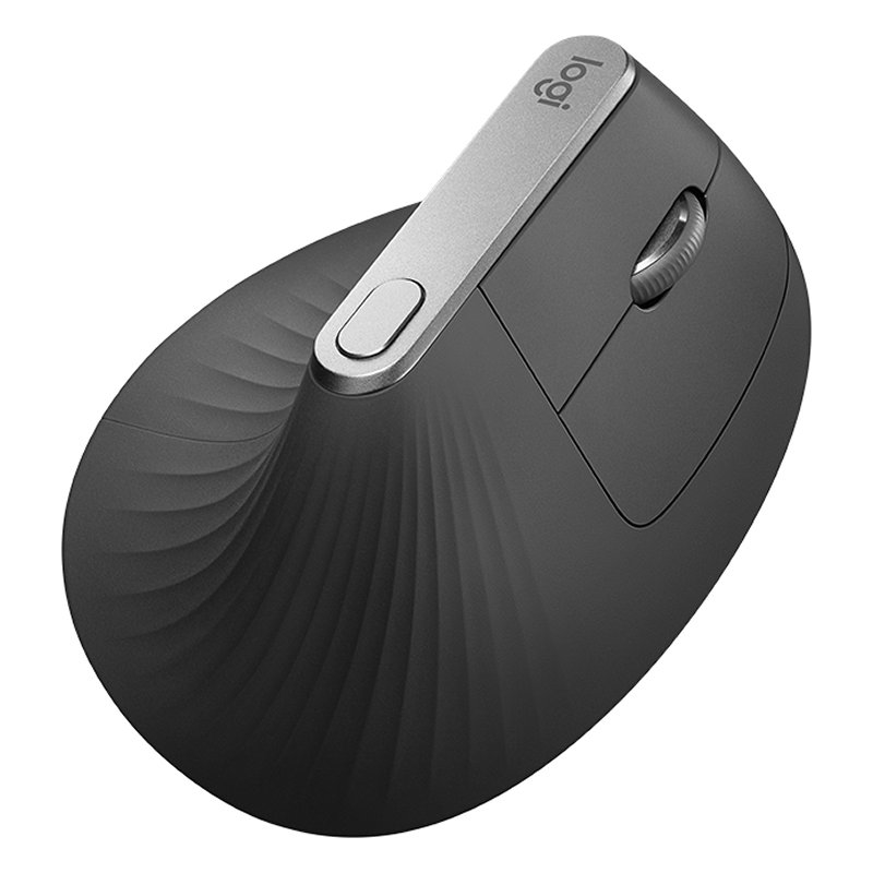 Ratón Logitech MX Vertical Ergonómico - Bluetooth - Batería recargable - Negro — 910-005448