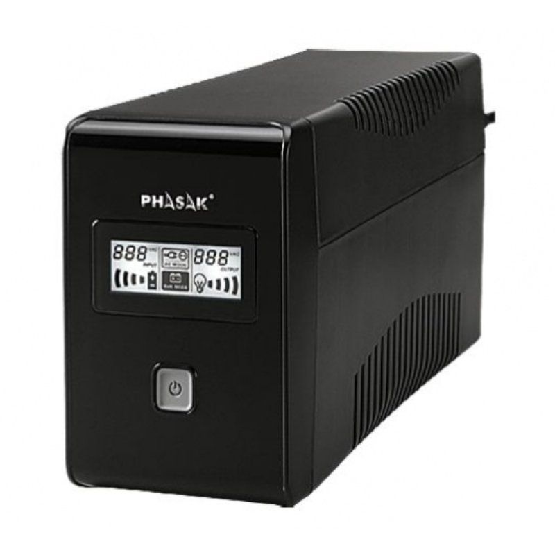 SAI Línea Interactiva Phasak 850 VA LCD Interactive - 850VA - 2 Salidas Schuko - PH 9485