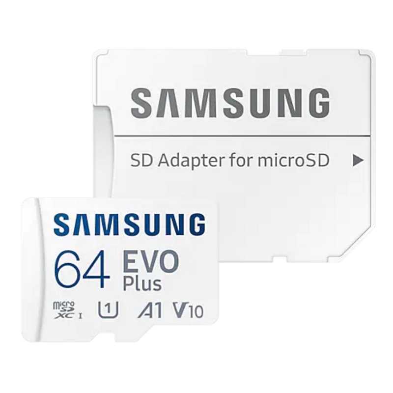 Samsung MicroSDHC EVO Plus 64GB Clase 10 + Adaptador - MB-MC64KA/EU