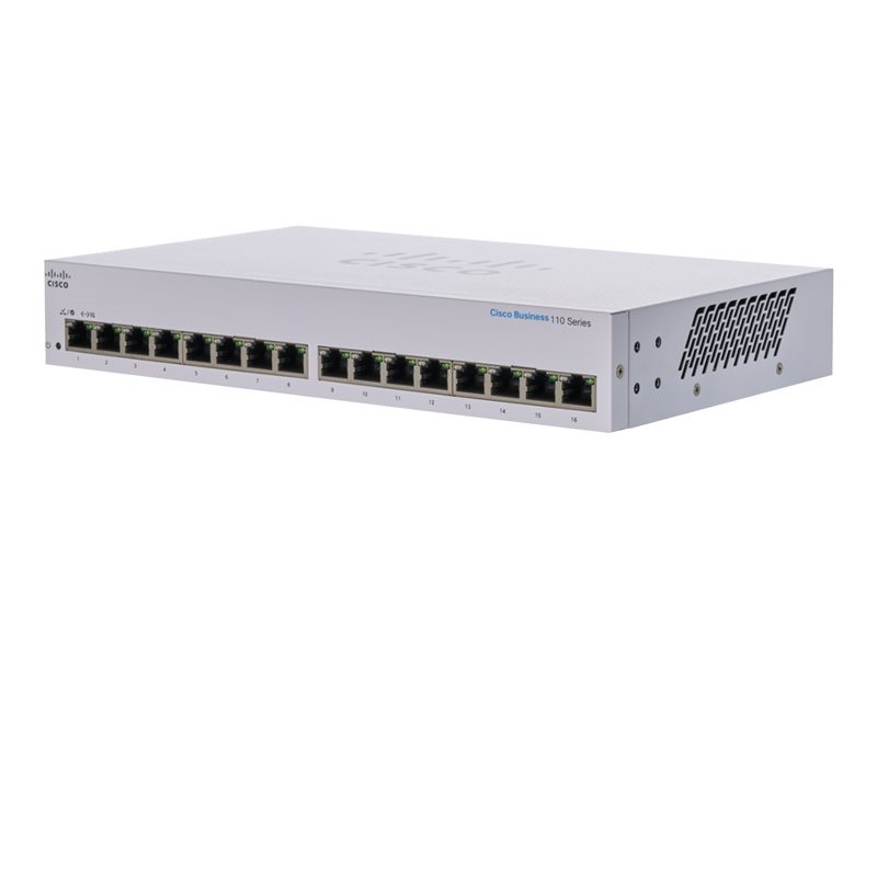 Switch / Conmutador Cisco Business 110 Series 110-16T - 16 x 10/100/1000 - CBS110-16T-EU