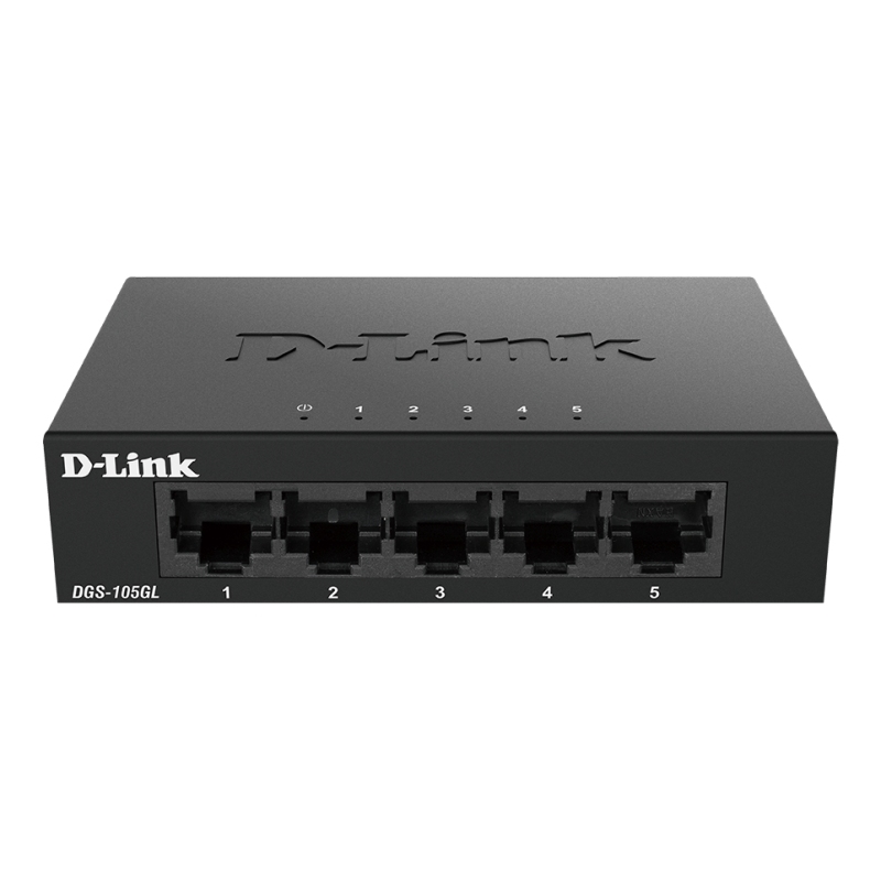 Switch D-Link - 5 Puertos RJ45 Gigabit - Metal — DGS-105GL