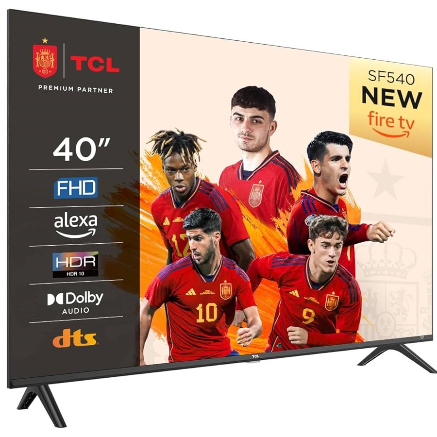 Televisor TCL 40SF540-40" FHD Smart TV - HDR & HLG-Dolby Audio-DTS Virtual X/DTS