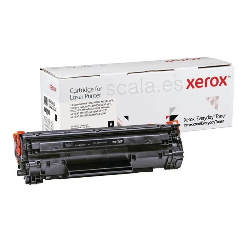 Tóner Xerox 006R03630 - Compatible con HP CE278A, CRG-126, CRG-128 - 2.100 Páginas - Negro