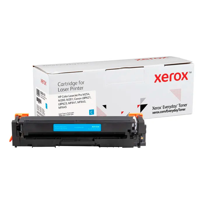 Xerox Everyday Cartucho de Tóner Cian - Equivalente a HP CF541X - Para HP LaserJet Pro M254, MFP M280, MFP M281 - 006R04181