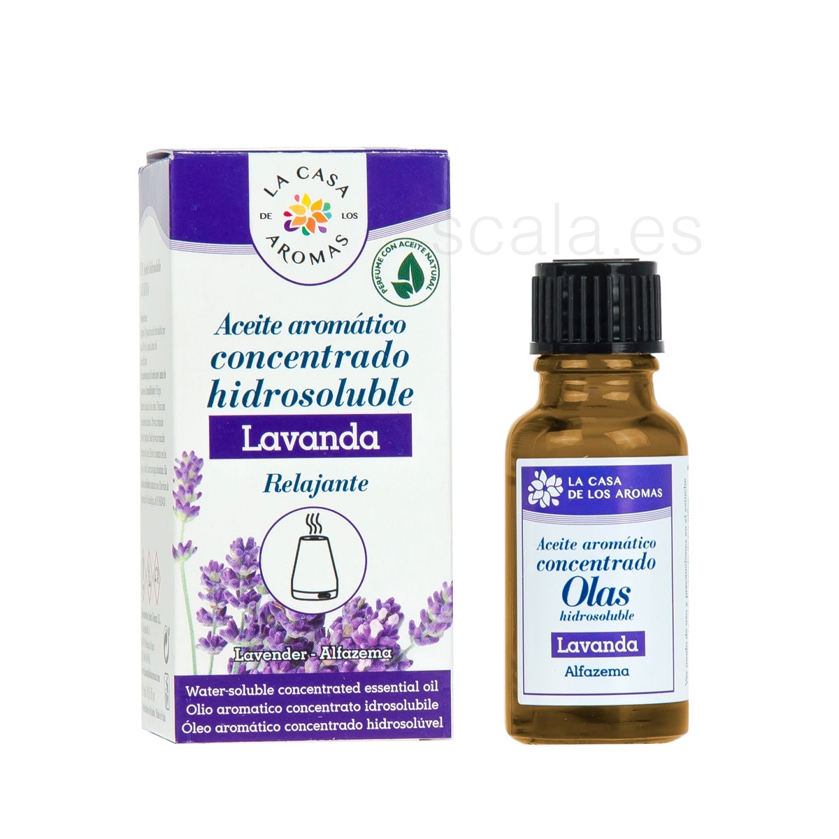 Aceite Aromático Concentrado Hidrosoluble Lavanda - 15ML