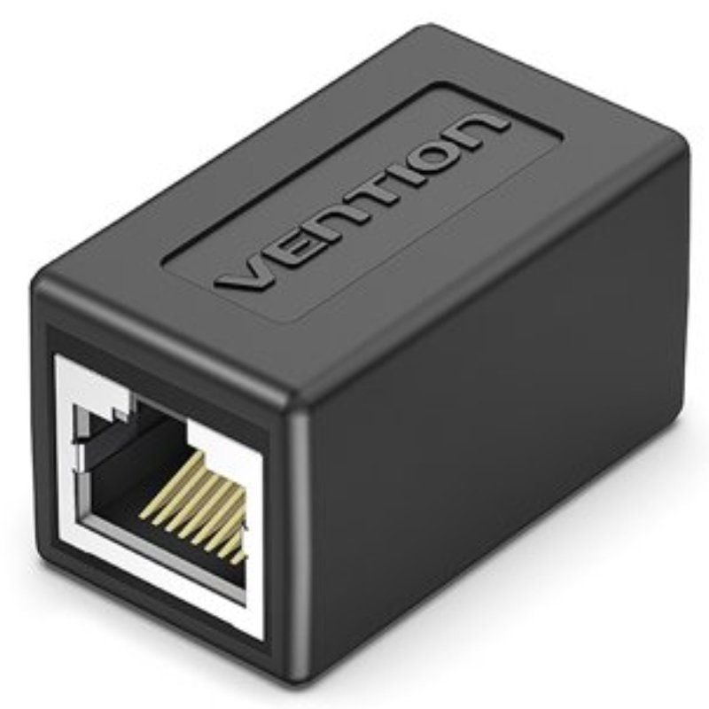 Adaptador Conector [Empalme] - RJ45 Hembra - RJ45 Hembra - Vention IPVB0 - Categoría 6 FTP - Negro