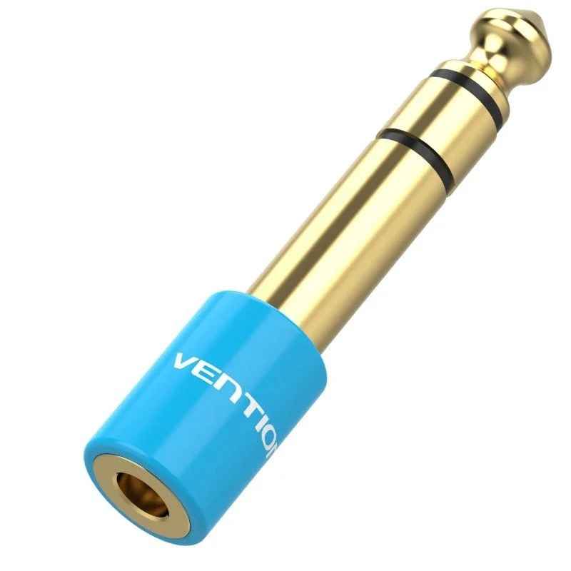 Adaptador Jack 6.5 Macho - Jack 3.5 Hembra - Vention VAB-S01-L - Azul
