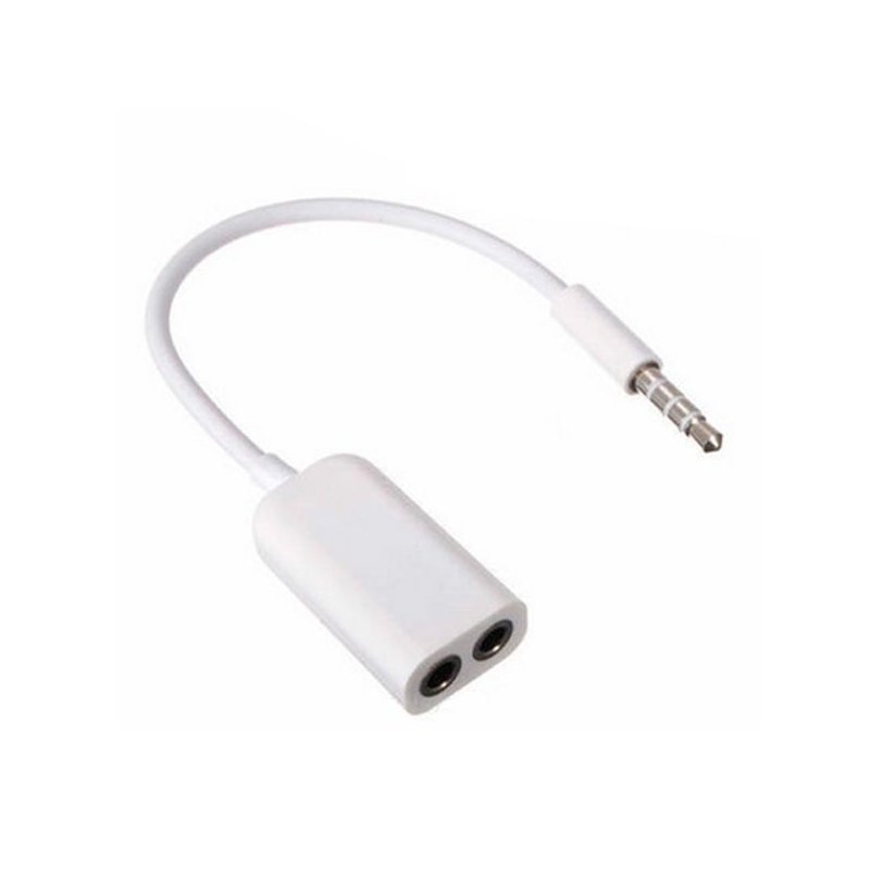 Adaptador Universal Doble Entrada Jack 3,5 mm