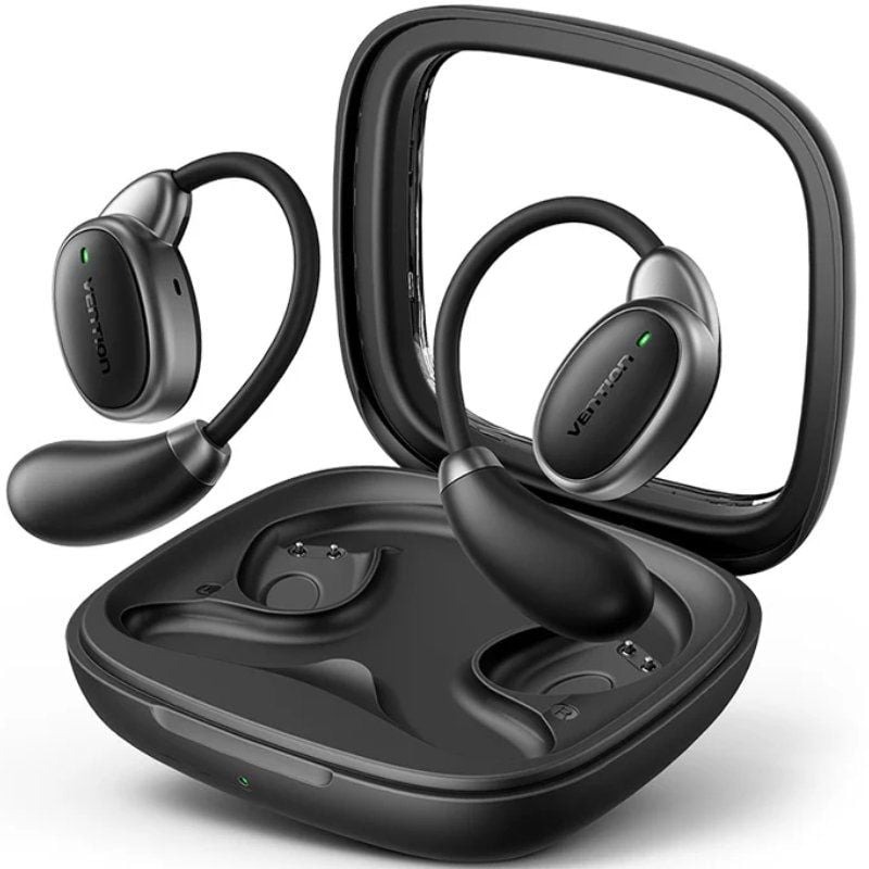 Auriculares Deportivos Bluetooth Vention Open Ear OpenBeat O15 NBTB0 - Con Estuche de Carga - Negros