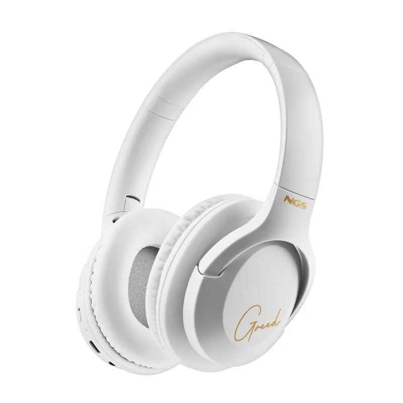 Auriculares Inalámbricos NGS Artica Greed - Blancos - Con Micrófono - Bluetooth
