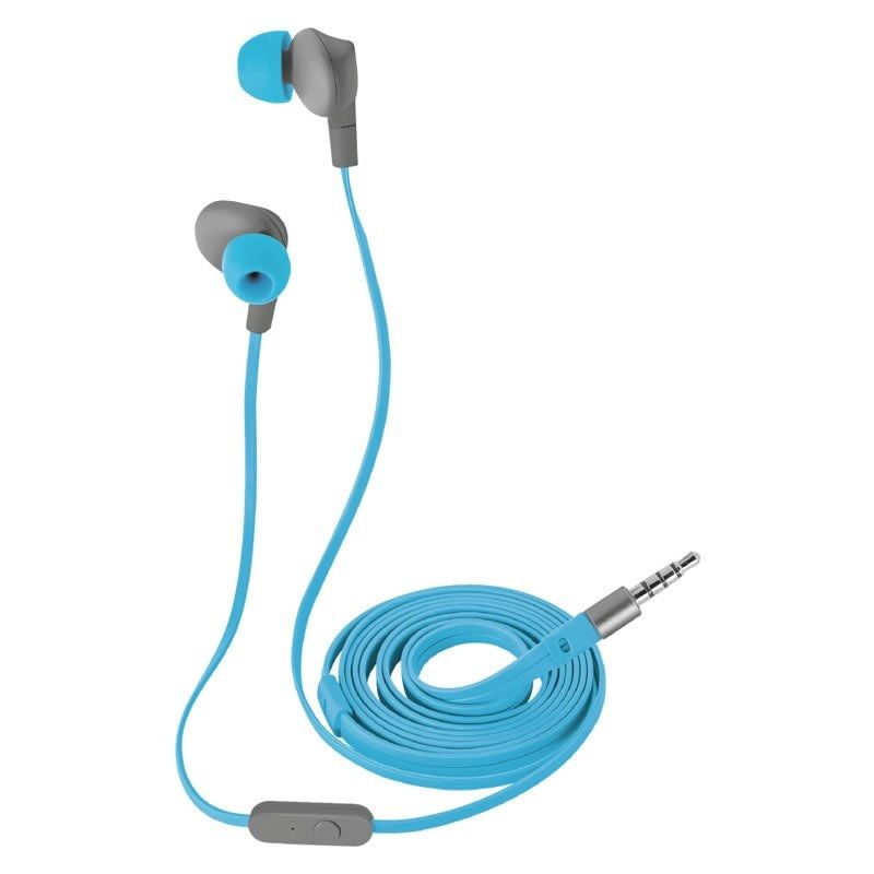 Auriculares Trust Urban Aurus Blue - Cable Plano 120CM - Jack 3.5MM - Func. Manos Libres