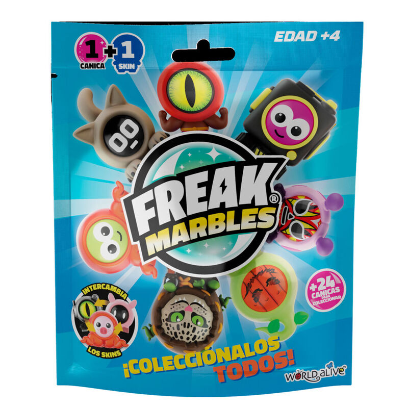 Bolsa Sorpresa Canica + Skin Freak Marbles Surtido — Edad: +4 Años
