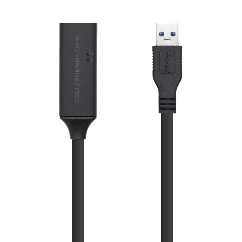 Cable Alargador USB 3.0 + Amplificador - Aisens A105-0409 - USB Macho - USB Hembra - 15 Metros
