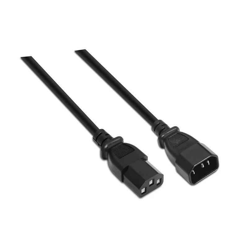 Cable Alargador de Alimentación CPU Aisens A132-0171 - IEC C13 Hembra - IEC C14 Macho - 1.5 Metros - Negro