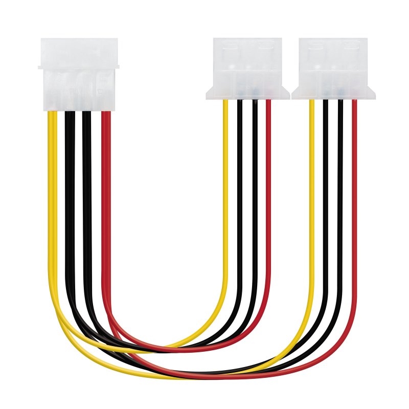 Cable Alimentación - Nanocable 10.19.0401 - 1 Molex Macho a 2 Molex Hembra