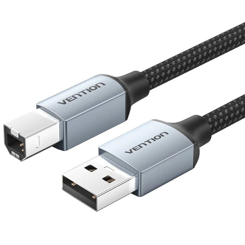 Cable USB 2.0 Tipo-A Macho - USB Tipo-B Macho - 3 Metros - Gris - Vention CTTHI