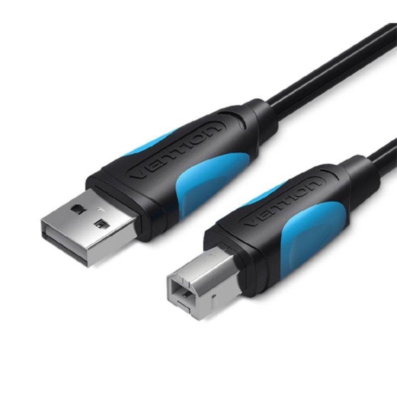 Cable USB 2.0 Tipo-A Macho - USB Tipo-B Macho - 8 Metros - Negro - Vention VAS-A16-B800