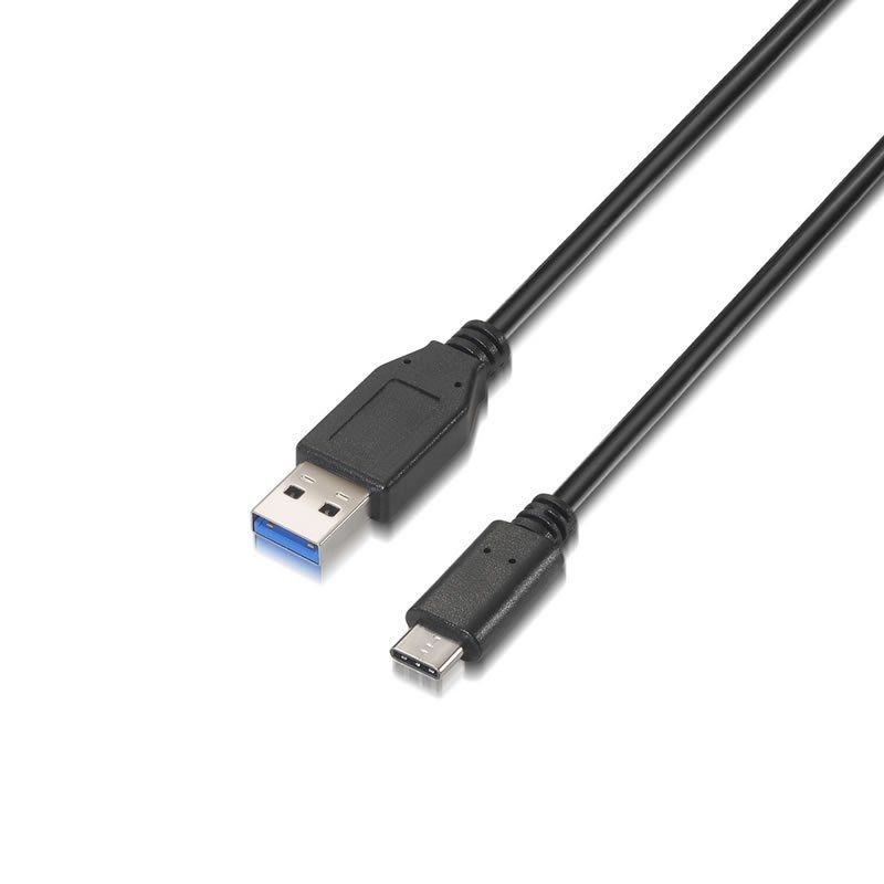 Cable USB 3.1 Aisens A107-0060 - USB Tipo-C Macho - USB Macho - 1 Metro - Negro