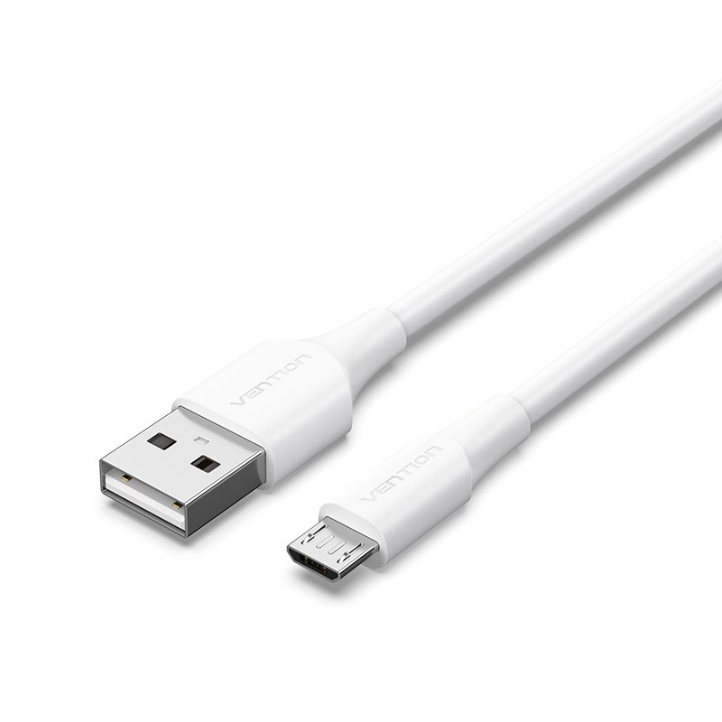 Cable USB Macho - MicroUSB Macho  - 3 Metros - Blanco - USB 2.0 Vention CTIWI