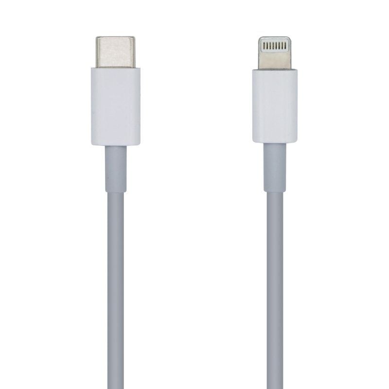 Cable USB Tipo-C Macho - Lightning Macho - 2 Metros - Blanco - Aisens A102-0443