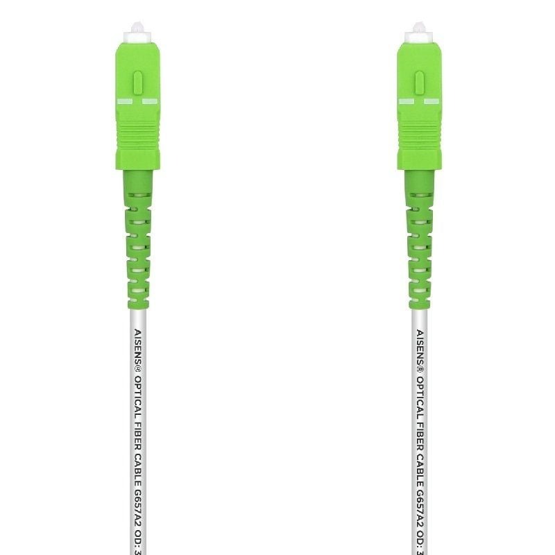 Cable de Fibra Óptica G657A2 3.0 - 5 Metros - Aisens A152-0496 - LSZH - Blanco