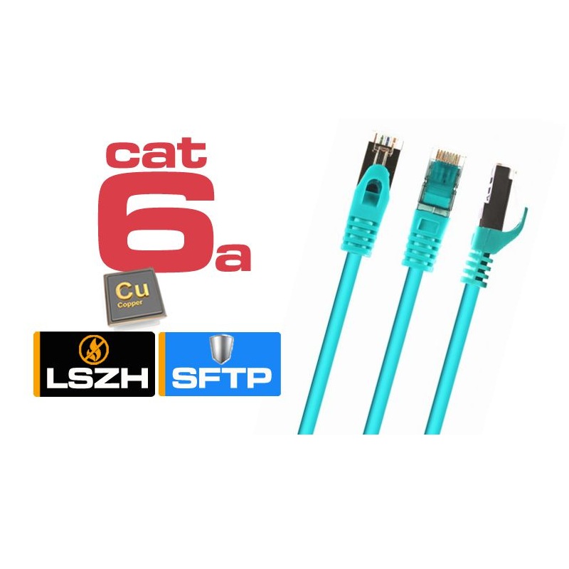 Cable de Red - 1 Metro - Verde - Categoría 6a - RJ45 FTP LSZH - Cablexpert GBR-9501