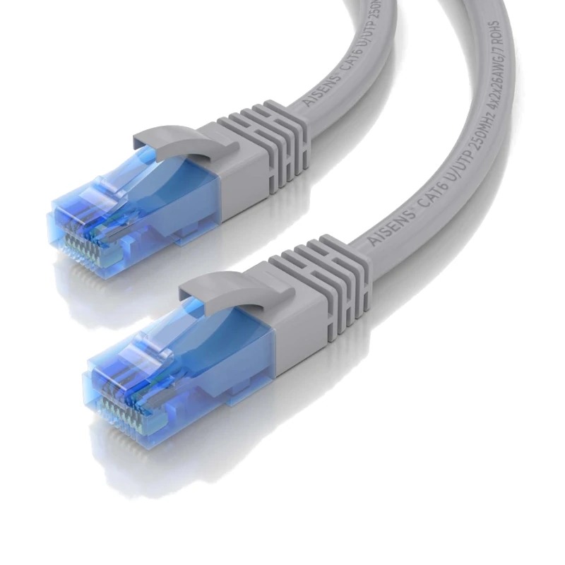 Cable de Red - 10 Metros - Gris - Categoría 6 - RJ45 UTP - Aisens A135-0782