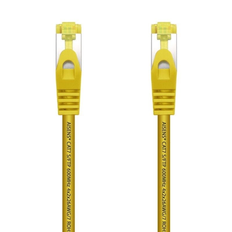 Cable de Red - 25 CM - Amarillo - Categoría 7 - RJ45 SFTP - Aisens A146-0472