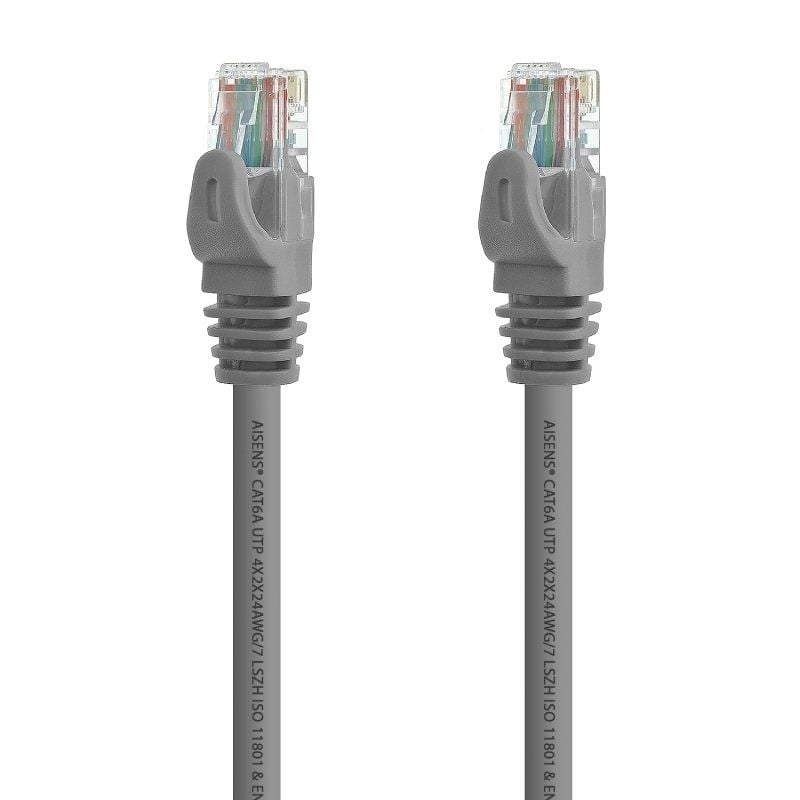Cable de Red - 5 Metros - Gris - Categoría 6A - RJ45 UTP - Aisens A145-0329