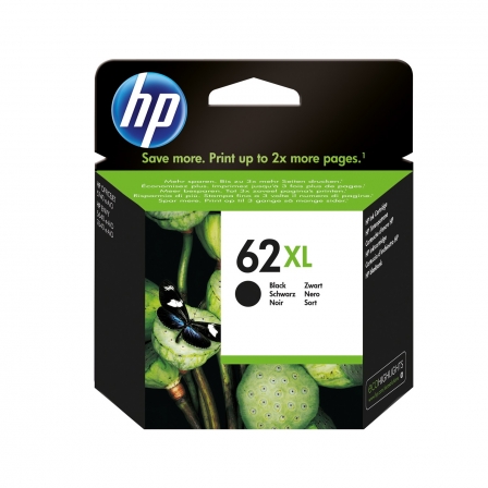 Cartucho Negro HP Nº 62XL • Para Envy 5640 AIO / Officejet 5740 / Envy 7640-W • Hasta 600 Páginas