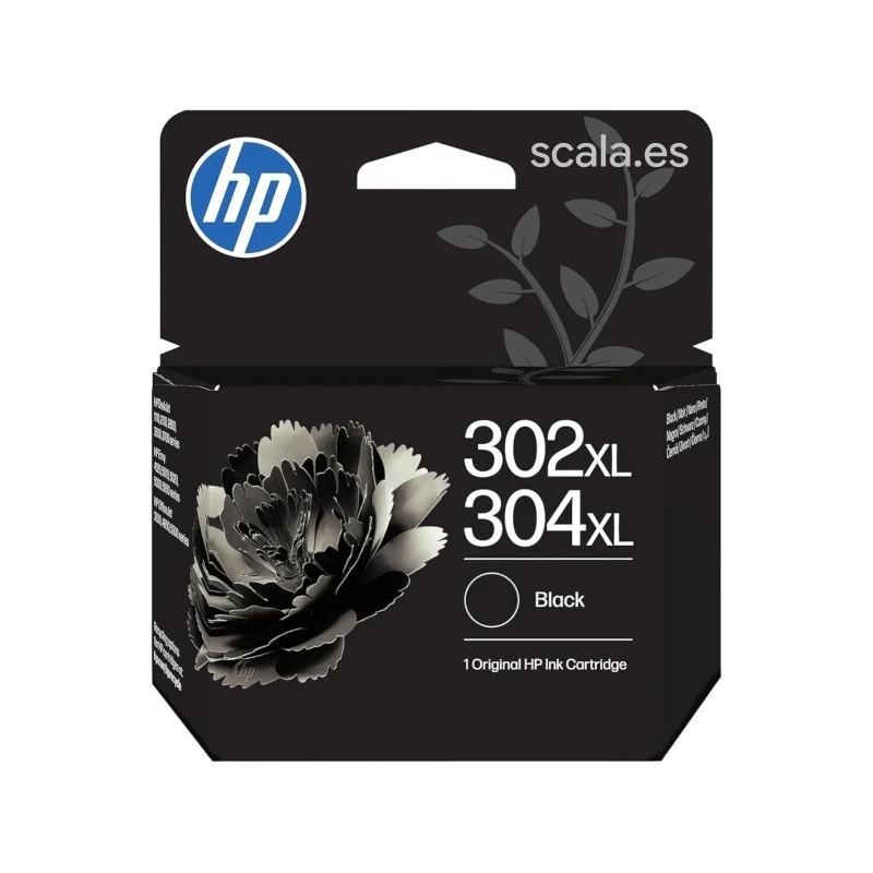Cartucho Original HP 302XL / 304XL - Negro - Hasta 300 Páginas — B7RT9AE#LS1