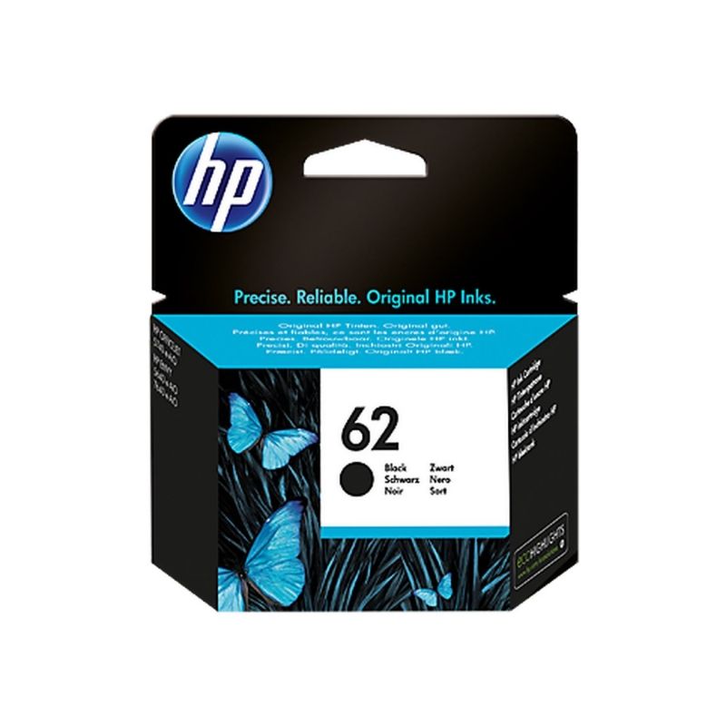 Cartucho de Tinta Negra HP - Nº 62 - Para Envy 5640/ 7640/ Officejet 5740 - 200 Pag. - C2P04AE