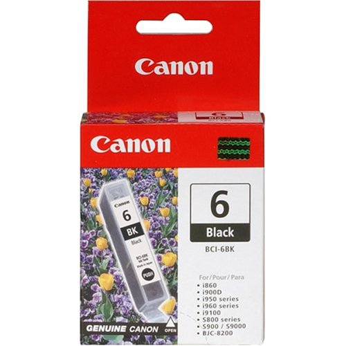 Cartucho de Tinta Negra Para Canon S800, S820, S900, ip3000, ip4000, i560, i865 - BCI-6BK