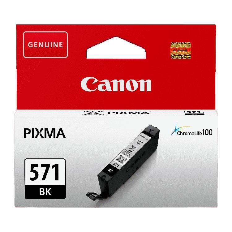 Cartucho de Tinta Original Canon CLI 571BK - Negro - Para MG 5750 / 6850 / 7750 - 0385C001