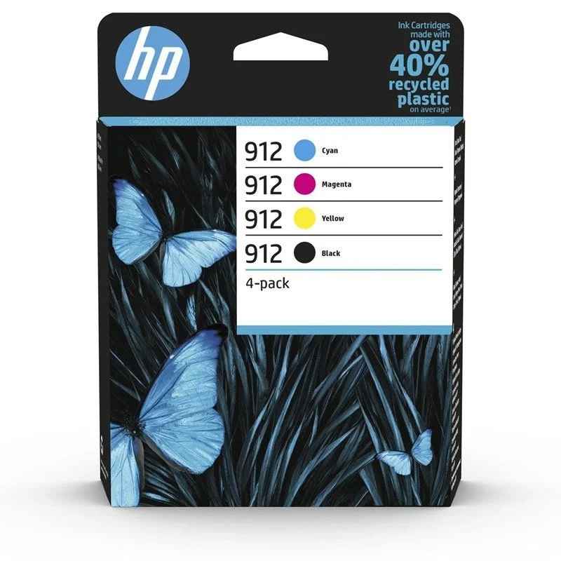 Cartucho de Tinta Original HP Nº 912 Multipack - Negro / Magenta / Cian / Amarillo - 6ZC74AE