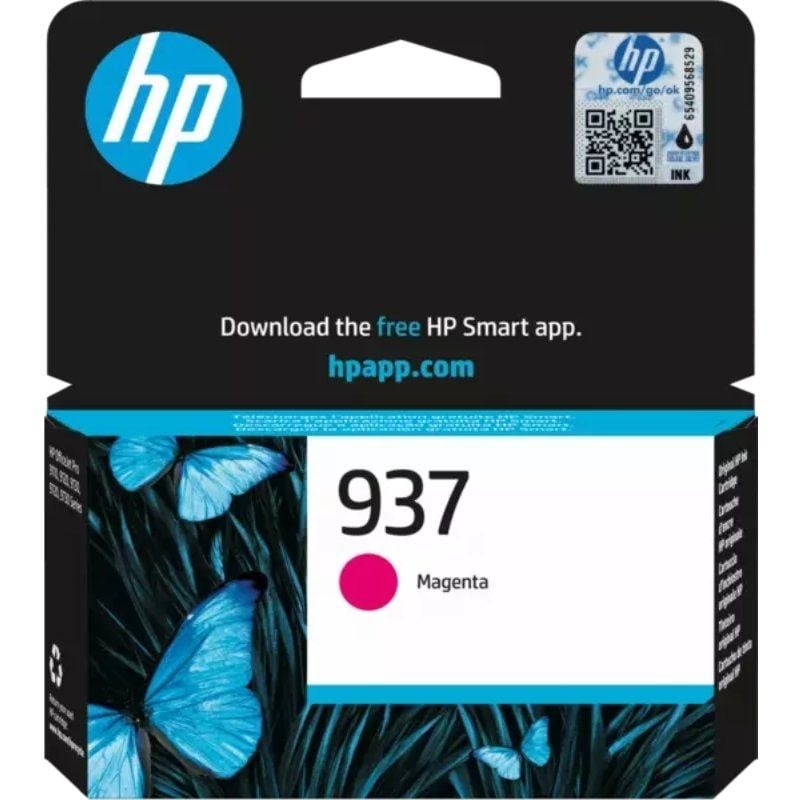 Cartucho de Tinta Original HP Nº 937 - Magenta - 4S6W3N