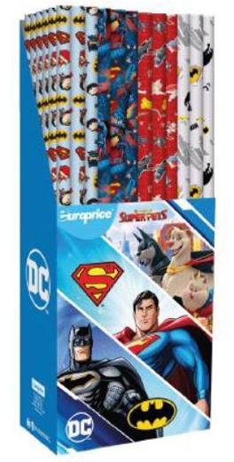 EUROPRICE ROLLO DE PAPEL DE REGALO SUPERHÉROES 0.70x2M