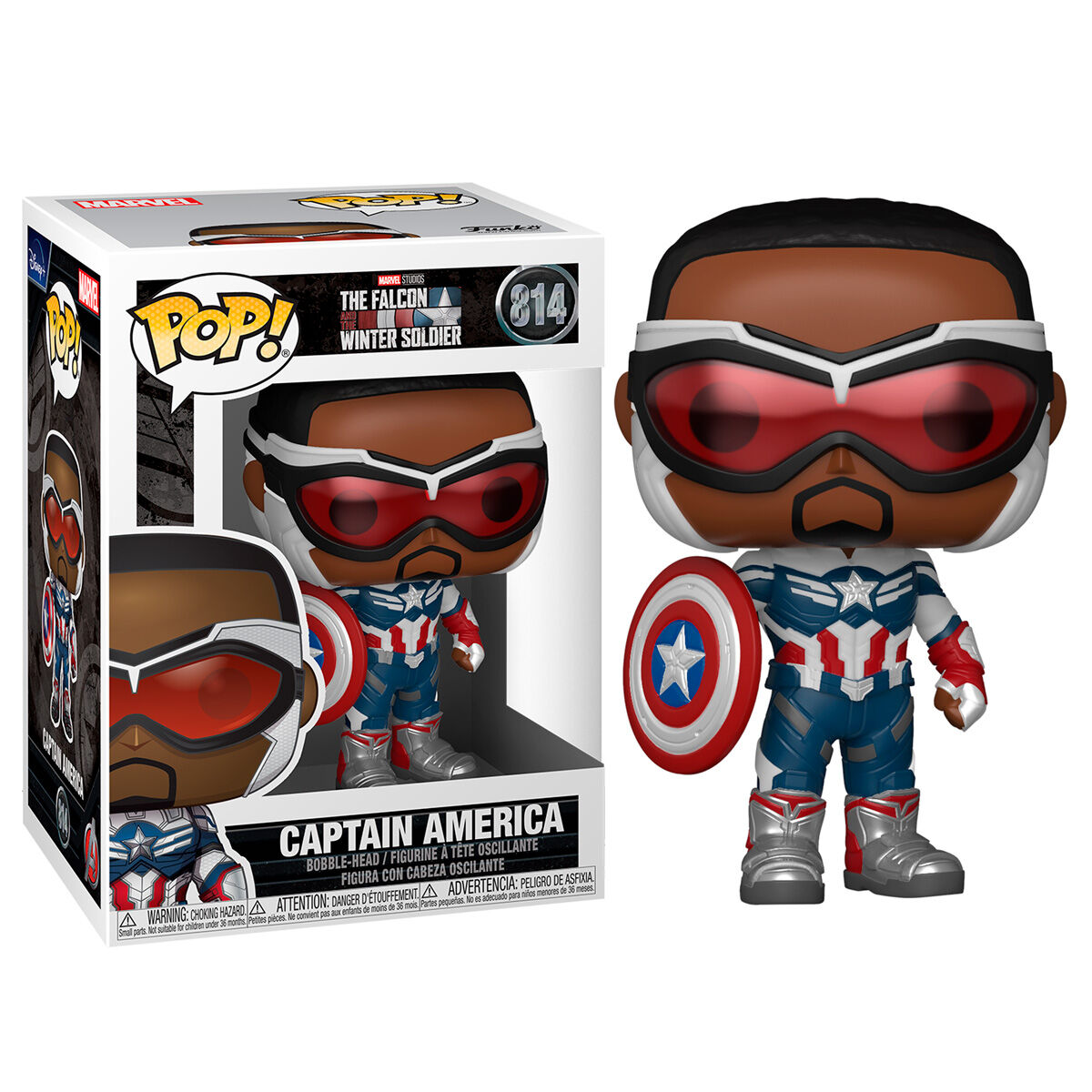 FUNKO POP MARVEL EL HALCON Y EL SOLDADO DE INVIERNO CAPITAN AMERICA - 51630 - Nº 814