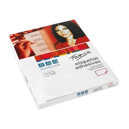 Fabrisa Etiquetas Adhesivas Multifunción 105x148mm - C. Rectos - 4 X 100h - Blanco