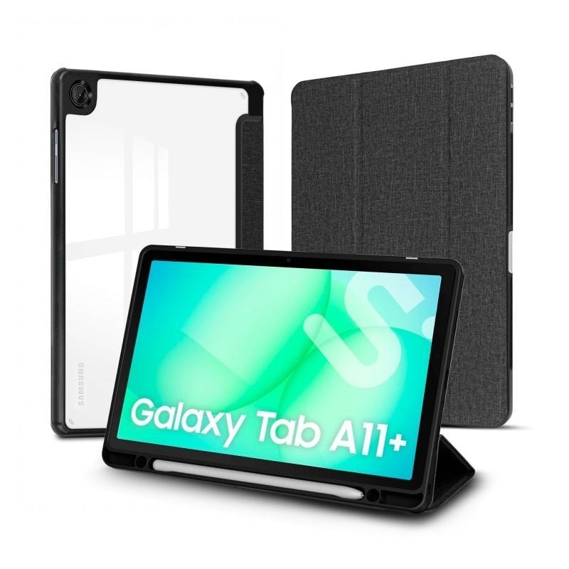 Funda Subblim Clear Shock Case Para Samsung A11+ / Negra — SUBCST-5SC041