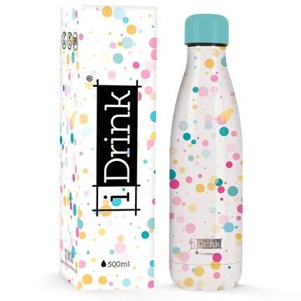 I-DRINK BOTELLA ISOTÉRMICA 500ML A/INOXIDABLE BUBBLES