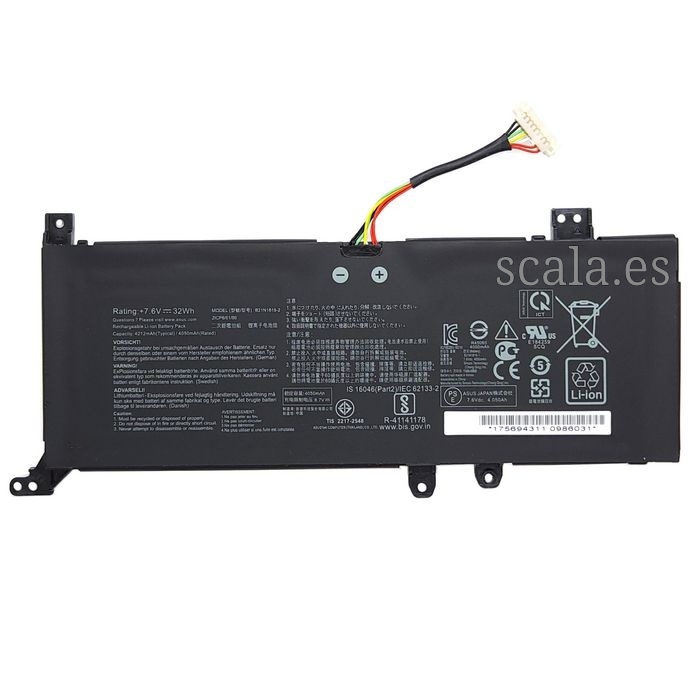 Laptop Battery for Asus 32Wh - Li-Polymer - 7.3V - 4385mAh - W128188251