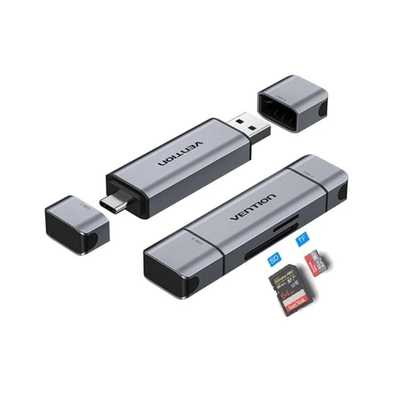Lector de Tarjetas Externo - USB 3.0 y USB Tipo-C — Vention CLKB0