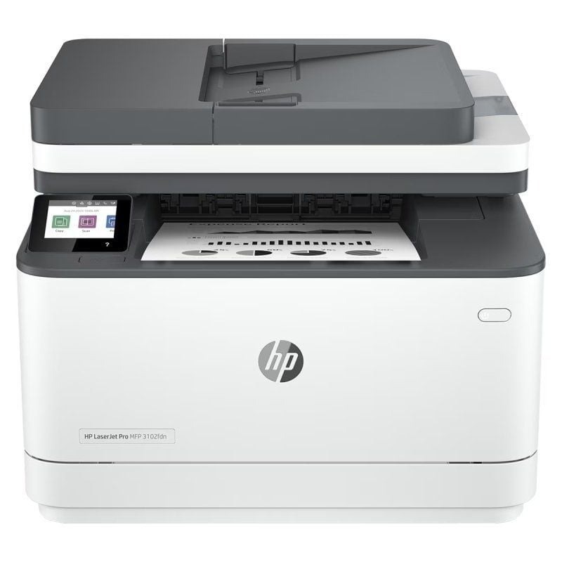 Multifunción Láser Monocromo HP Láserjet Pro 3102FDN - Fax - Impresión Dúplex - Blanca