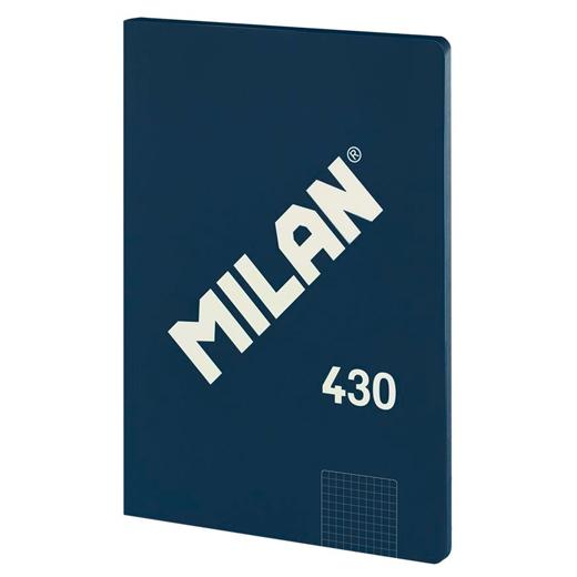 PACK MILAN 3 LIBRETAS ENCOLADAS A4 - 48H - PAPEL 95GR CUADRICULADO - SERIE 1918 AZUL