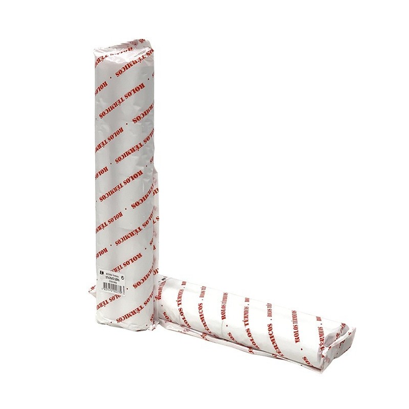 Pack 10U Rollos Papel Térmico Genérico 57x35x12 BPA - 57 x 35mm