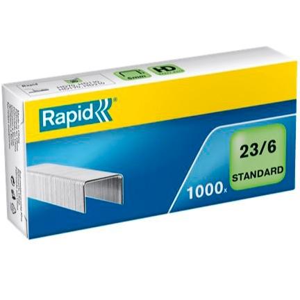 Paquete de Grapas Estándar 23/6 Galvanizadas - Caja de 1.000 Uds. — Rapid 24869100