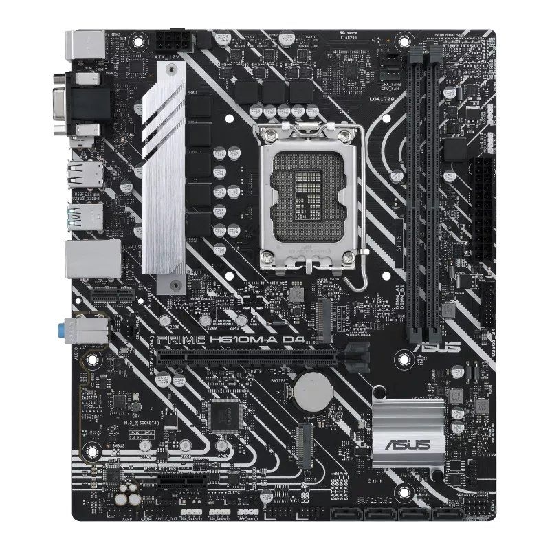 Placa Base Asus H610M-A D4 CSM - Socket 1700 - Micro ATX - 90MB19P0-M0EAYC