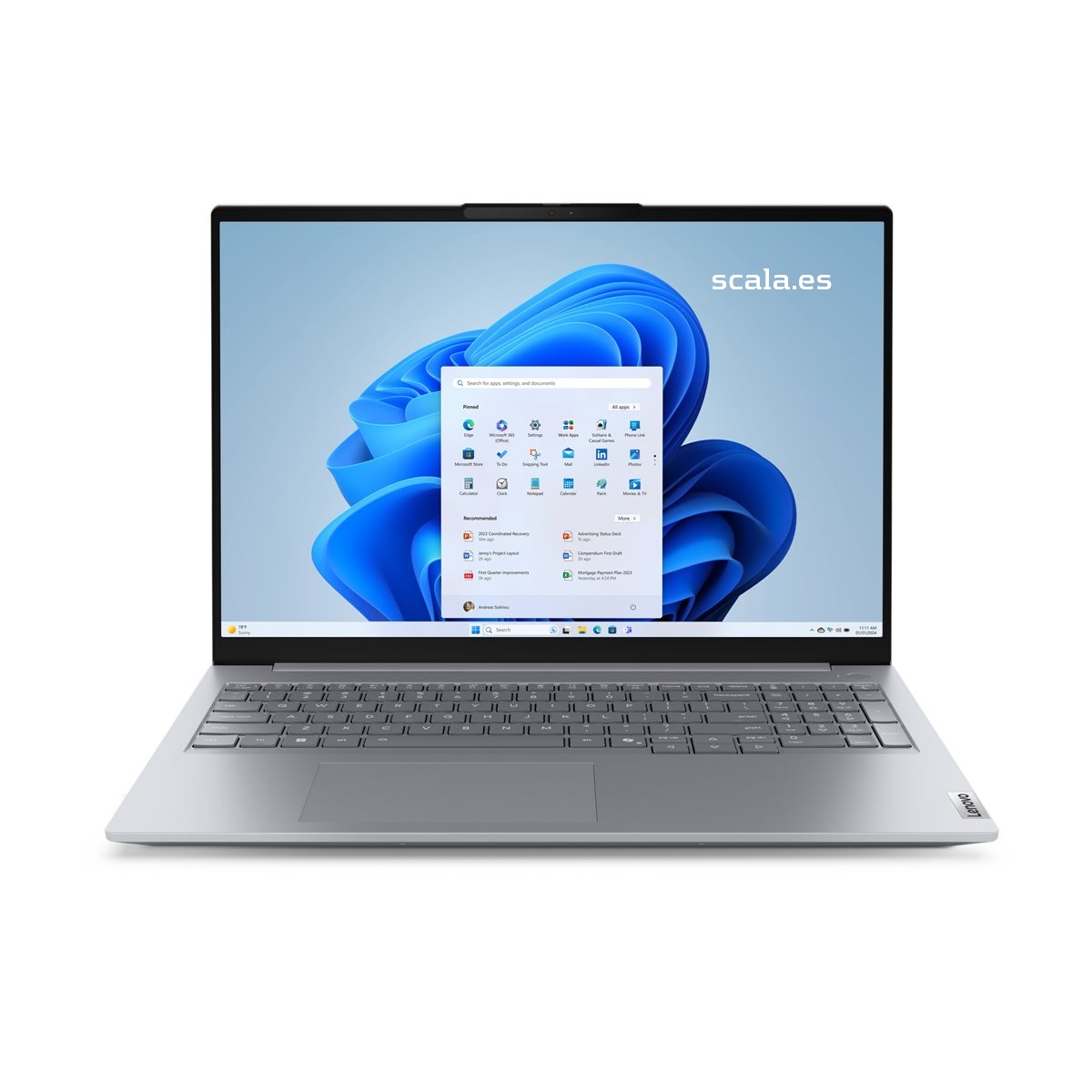 Portátil Lenovo ThinkBook 16 G8 IRL 21SH - Intel Core 7 - 240H - Win 11 Pro - 16GB - 512GB SSD NVMe - 16" IPS — 21SH008NSP